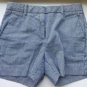 Gap Blue & White Striped Tailored Shorts